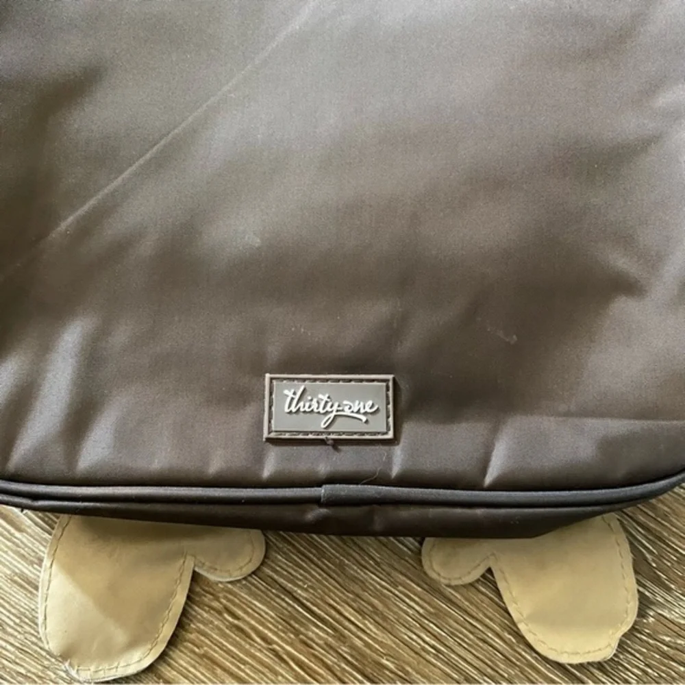Thirty One Lunch Pail Bag Kids School Zips‎ Brown Animal Print